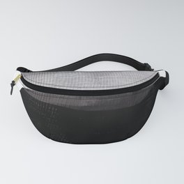 Abstract Black and White Pebbles Fanny Pack