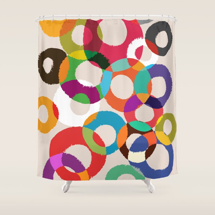 Loop Hoop Shower Curtain by Society6