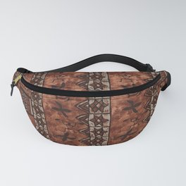 Vintage Hawaiian Tapa Traditional Mulberry  Fanny Pack