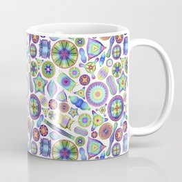 Ernst Haeckel Rainbow Diatom Tossed Coffee Mug | Microorganism, Eukaryotes, Algae, Plankton, Diatoms, Vintagedrawing, Seasquirt, Phycology, Haeckel, Illustration 