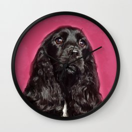English Cocker Spaniel Dog Digital Art Wall Clock | Watercolor, Gundog, Sketch, Canvas, Englishspaniel, Cocker, Spanielart, Graphicdesign, Spanieldog, Dogart 