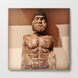 Busto dell'Imperatore (Emperor's Torso) Metal Print | Sepia, Zeus, Dad, Photo, Unique, Greekgods, Stonesculpture, Ancient, Dadbod, Malenude 