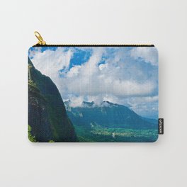 Pali Lookout View 1 Carry-All Pouch | Landscape, Nature, Photo 