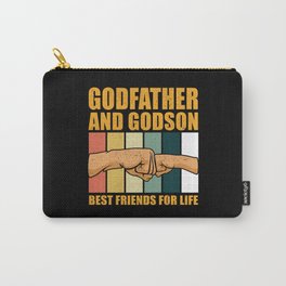 Godfather And Godson Best Friends For Life | Gift Carry-All Pouch | Godfathergifts, Godfatherfunny, Bestgodfather, Present, Birthday, Nephew, Godchild, Baptism, Giftgodfather, Godfather 