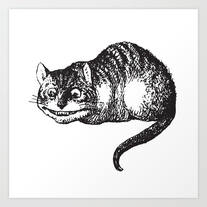 Cheshire Cat Alice In Wonderland Art Print By Luminariumgraphics