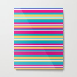Epcot Color Stripes Metal Print | Ninetiesstripes, Vintagestripes, Pop Art, Stripeprint, Digital, Pattern, Epcot, 90Scolors, Eighties, Stripes 