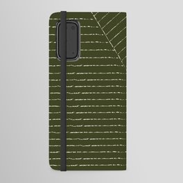 Lines (Olive Green) Android Wallet Case