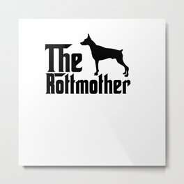 The rottweiler mother. Dog owner gift. Perfect present for mother dad father friend him or her Metal Print | Rottweiler Owner, Rottweiler, Rottweiler Mom, Rottweiler Puppy, Rottweiler Love, Rottweiler Art, Graphicdesign, Rottweiler Mama, Gift, Rottweiler Woman 