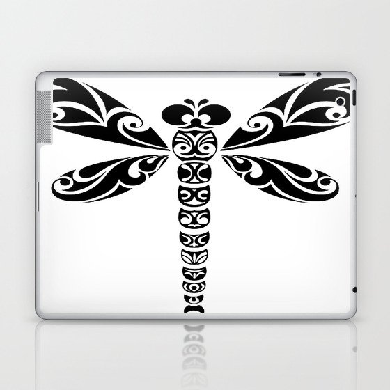 Get Wallpaper Tribal Dragonfly Tattoo Laptop Ipad Skin By Taiche Society6 Free
