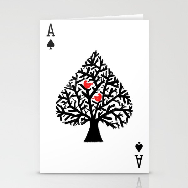 Ace Of Spade Stationery Cards By Budikwan Society6