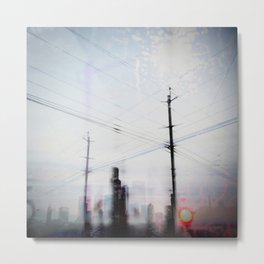 3am Metal Print | Dream, Shadow, Seattle, Digital, Silhouette, Mirage, Haze, Abstract, Streetlight, City 