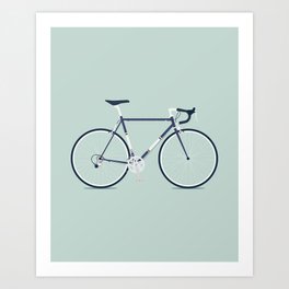 My Bike Violet Art Print