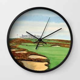 Shinnecock Hills Golf Course With Clubhouse Wall Clock