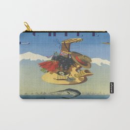 Vintage poster - Chile Carry-All Pouch | Spurs, Advertising, Guitar, Marlin, Andes, Lake, Painting, Advertisement, Vaqueros, Ocean 