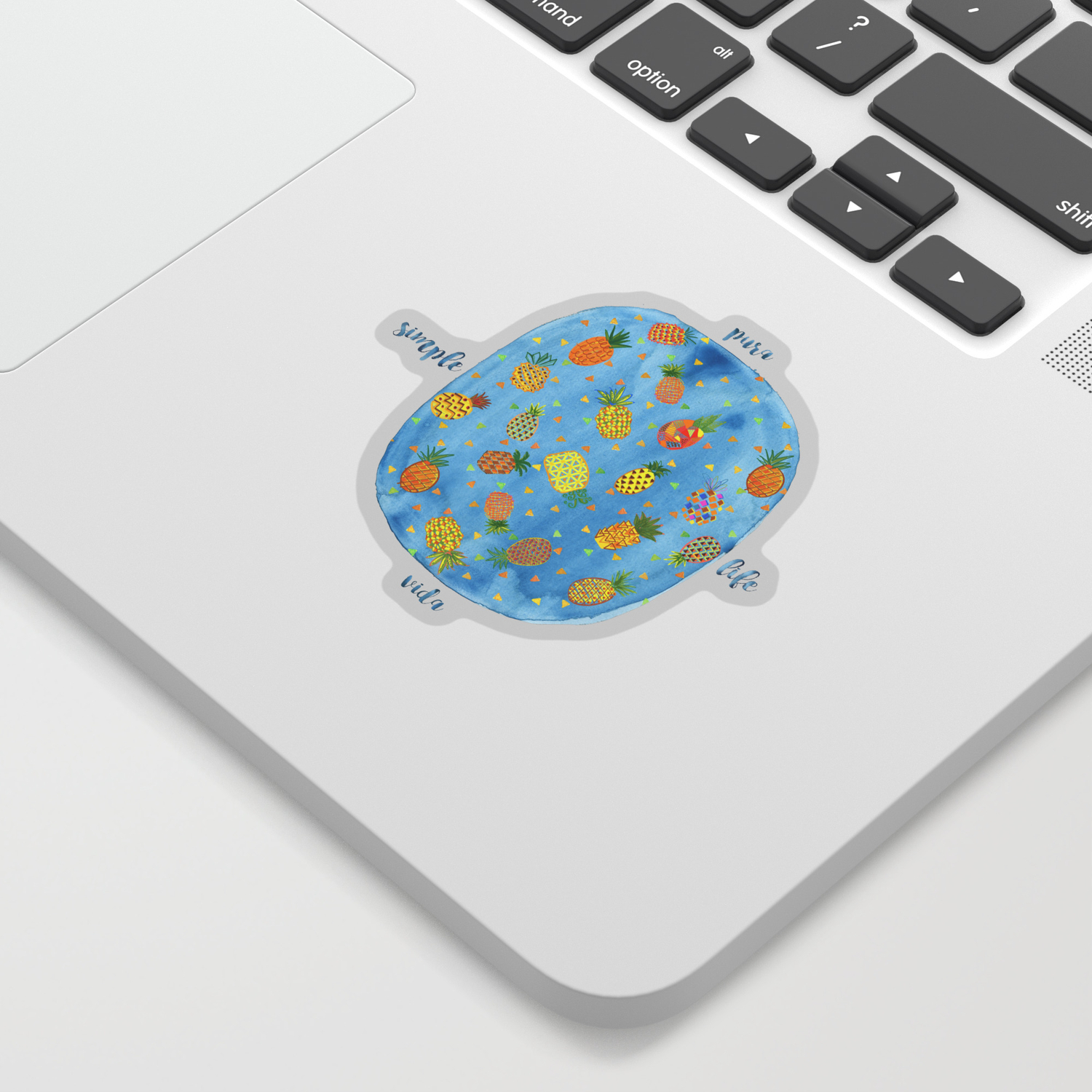 Pineapple Pura Vida Sticker By Jsquarepresents Society6