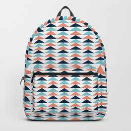 Colorful Arrows in Blue and Orange Backpack | Bluetriangles, Pop Art, Blueandorange, Orange, Americanindian, White, Uparrows, Colorfularrows, Graphicdesign, Colorfultriangles 