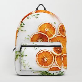 Pure Citrus (Color) Backpack | Hippie, Sweet, Clementine, Fruit, Fruits, Modern, Tangerine, Oranges, Vegetarian, Vegan 