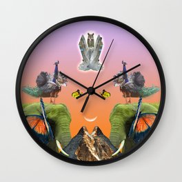 Rainbow Mountain Wall Clock