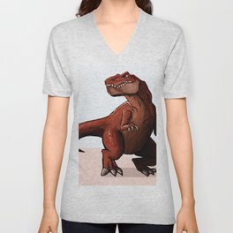 Dino V Neck T Shirt