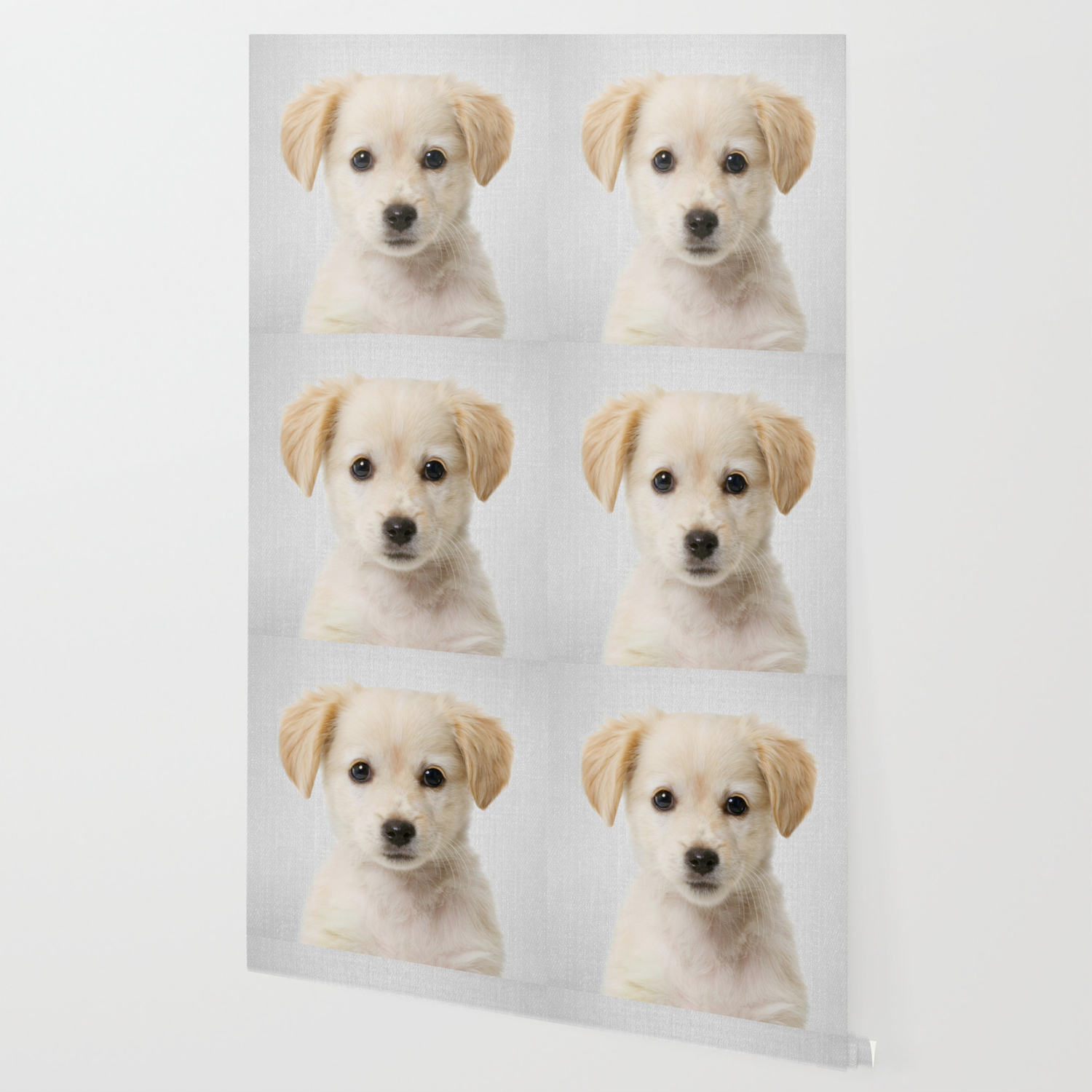 Golden Retriever Puppy Colorful Wallpaper By Galdesign Society6