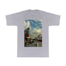 Elbharmonie With Harbor Scene T Shirt | Color, Harborscene, Digital, Harbour, Boat, Hamburg, Christianeschulze, Ship, Cityscene, Photo 