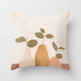Three Little Branches Throw Pillow