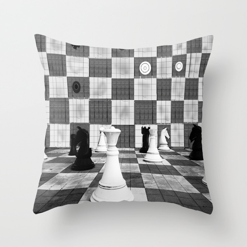 3d Chess Board Throw Pillow By Dano77 Society6
