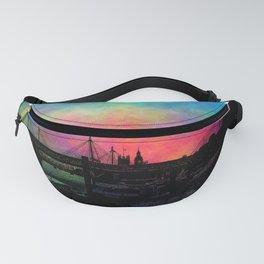 Psychedelic Thames skyline Fanny Pack
