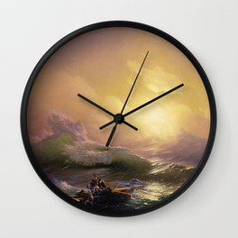 The Ninth Wave - Aivazovsky Wall Clock | Melancholy, Aivazovsky, Painting, Paintings, Ship, T Shirt, Ninthwave, Design, Clothing, Sea 