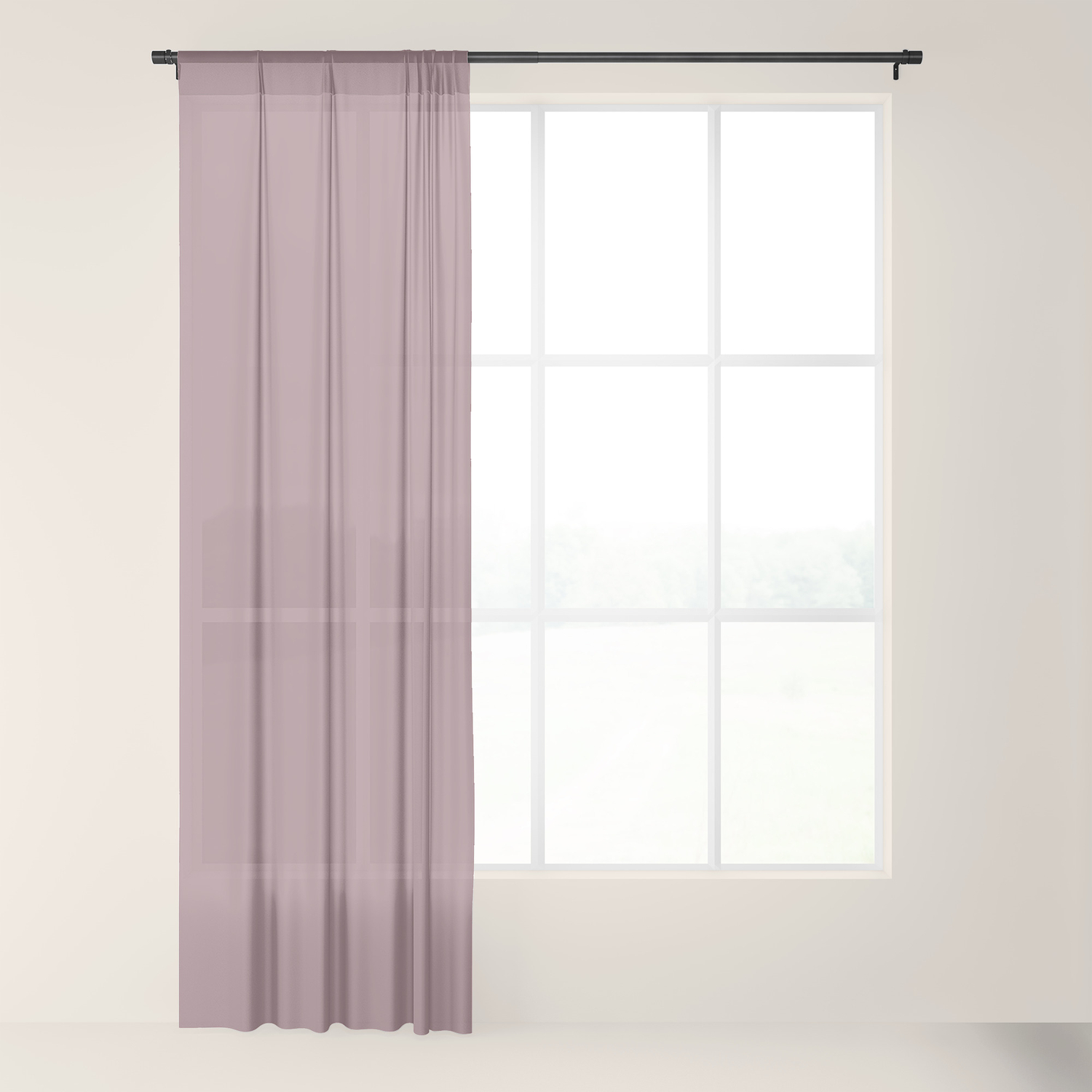Wistful Mauve Sheer Curtain By Sharonmau Society6