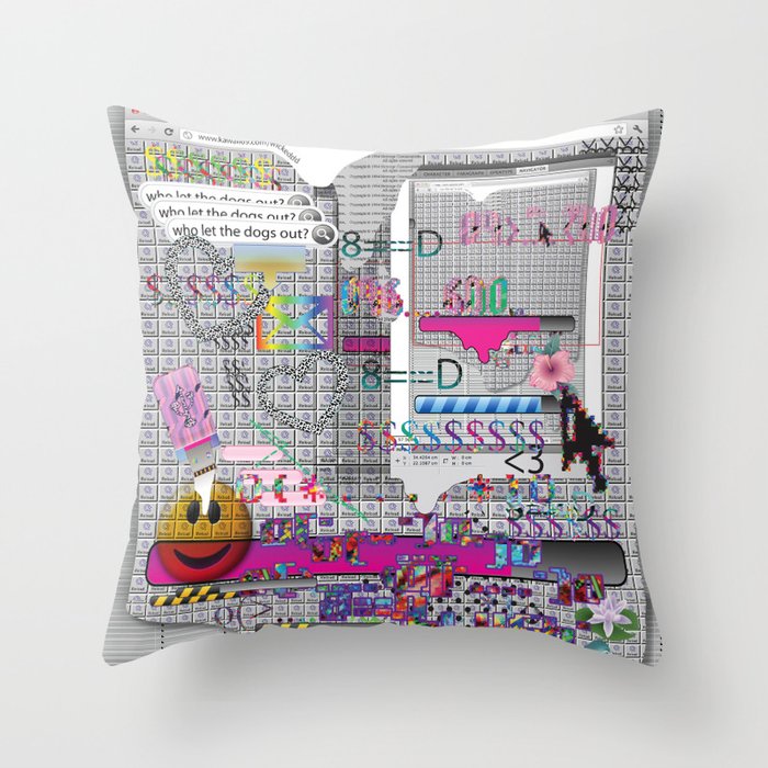 internetted2 Throw Pillow