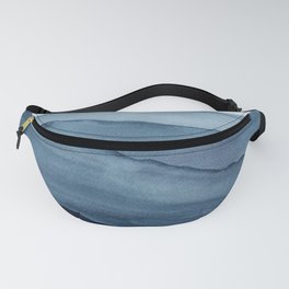 abstract watercolor waves Fanny Pack