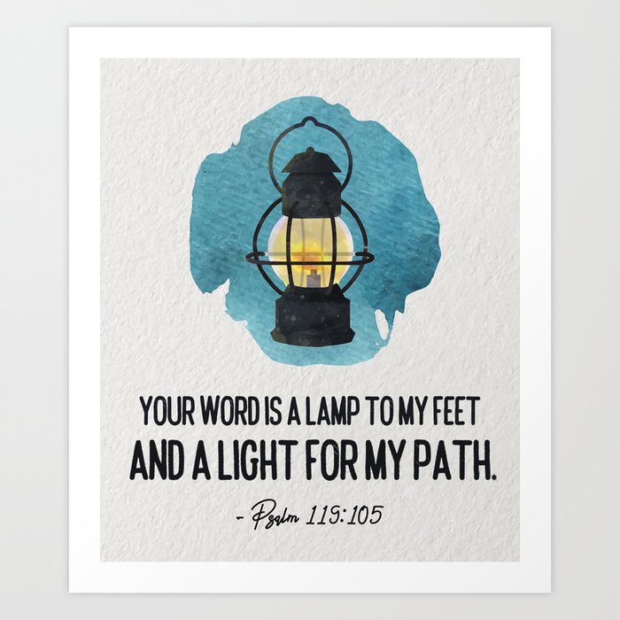 Scripture Word Art For Christian Bible Verse Art Print by kick-ass-art ...