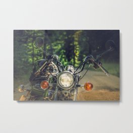 Cruiser / Chopper motorcycle in the forest Metal Print | Motorcycle, Motor, Chopper, Free, Bike, Machine, Nature, Easyrider, Photo, Ride 