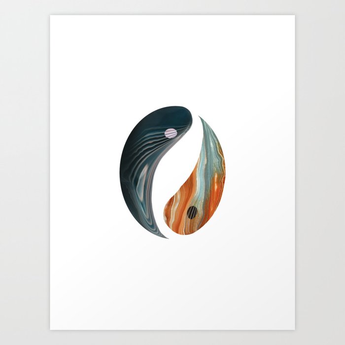 Yin Yang Abstract Art Print By Spadecaller Society6