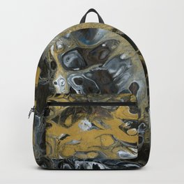 Black and Gold Horizon Backpack | Nature, Centralflorida, Ucf, Gold, Painting, Abstract, Acrylic, Knights, Black, Blackandgold 