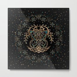 Butterfly and Tree of life Yggdrasil Metal Print | Nordic, Celtic, Mystictree, Yggdrasil, Immortalitytree, Celticcross, Gold, Treeoflife, Butterfly, Tree 