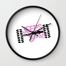 Jeeps are for Girls Wall Clock