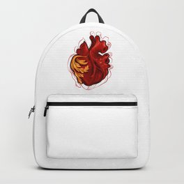 ANATOMIC HEART Backpack | Tribal, Shapeofyourheart, Stroke, Anatomical, Tattooheart, Valentineday, Loverheart, Beating, Valentine, Vectorheart 