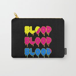Blood Blut Hallowenn Text Vampir Carry-All Pouch | October, Helloween, Blood, Scary, Vampire, Devil, Ghost, Zombies, Zombie, Fright 