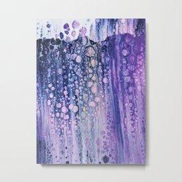 purple bubble Metal Print | Painting, Acrylic 
