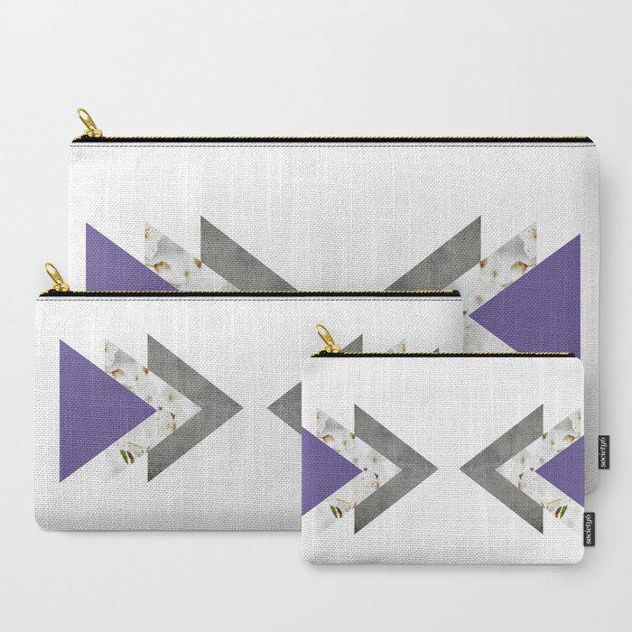 Violet Blossoms Arrows Carry-All Pouch by ARTbyJWP | Society6