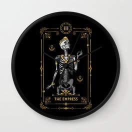 The Empress III Tarot Card Wall Clock | Moon, Graphicdesign, Skulls, Major, Third, Iii, Zodiac, Tarot, Three, Skull 