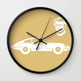 Jaguar E-Type Wall Clock | Digital, Illustration, Graphic Design, Vector 