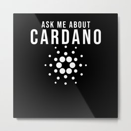 Cardano ADA Cryptocurrency Metal Print | Investment, Invested, Cryptocurrencies, Cardanoada Krypto, Cardanoada, Hold, Cardano, Cryptocurrency, Ada, Hodl 