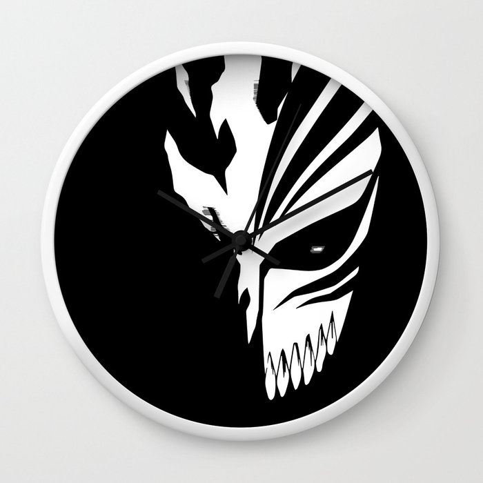 Get Wallpaper Bleach Ichigo Kurosaki Hollow Mask Wall Clock By Renflexx Society6 Desktop Wallpaper Free