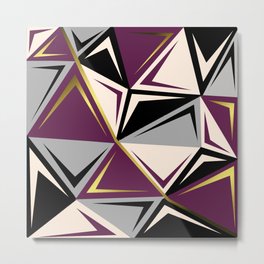 Geometric abstract1 Metal Print | Digital, Pattern, Graphicdesign, Vintage, Abstract, Susanart, Geometric, Vector, Retro 