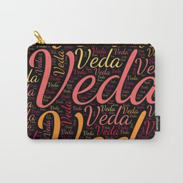 Veda Carry-All Pouch | Wordcloudpositive, Birthdaypopular, Womanbabygirl, Vidddiepublyshd, Colorsfirstname, Femaleveda, Graphicdesign 