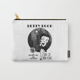 Betty Boop - Star of New York Carry-All Pouch | People, Vintage, Illustration, Black and White 