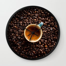 Espresso & Coffee Beans Wall Clock | Coffeebeans, Coffeecup, Coffeedrinks, Brown, Coffeeaddict, Drinks, Espresso, Coffee, Photo, Latte 